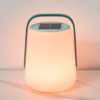 Modern Minimalist Solar Waterproof Leather PE Cylinder Striped Lantern Portable LED Landscape Lighting Outdoor Light For Outdoor Patio Lumendat