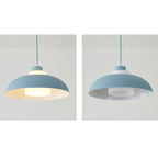 Modern Solid Color Macaron Acrylic Aluminum 1-light Pendant Light BulbSquare