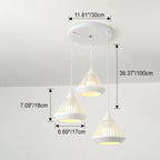 Modern Minimalist Iron Hollow Diamond Shape 1/3-light Island Light Chandelier Lumendat
