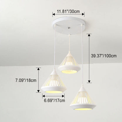 Modern Minimalist Iron Hollow Diamond Shape 1/3-light Island Light Chandelier