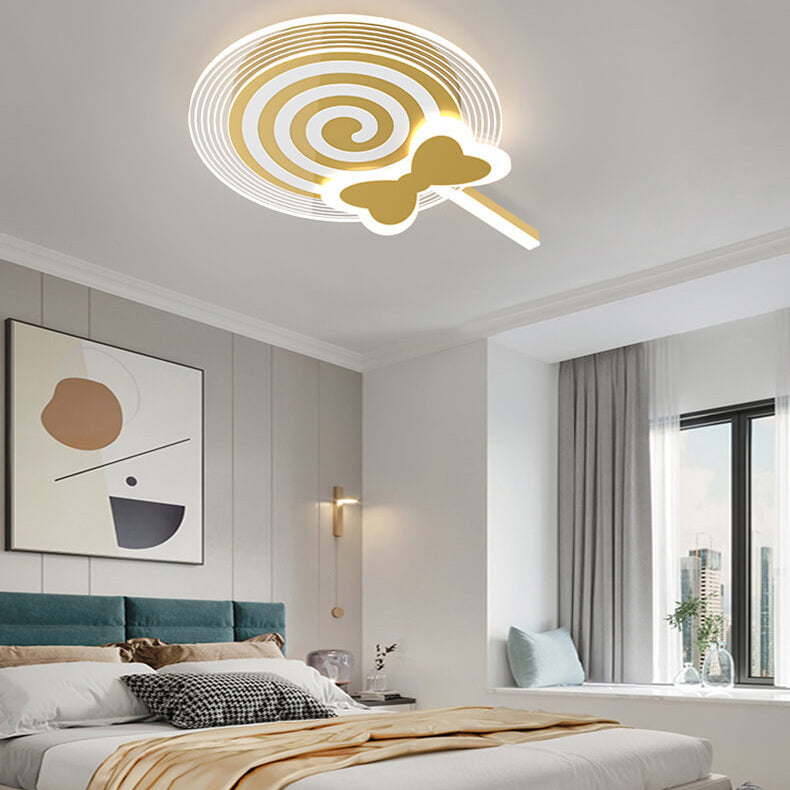 Lumendat Creative Childlike Cartoon Lollipop Design LED Flush Mount Light Lumendat