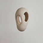 Japanese Wabi-sabi Resin Geometric Circle 1-light Pendant Light BulbSquare