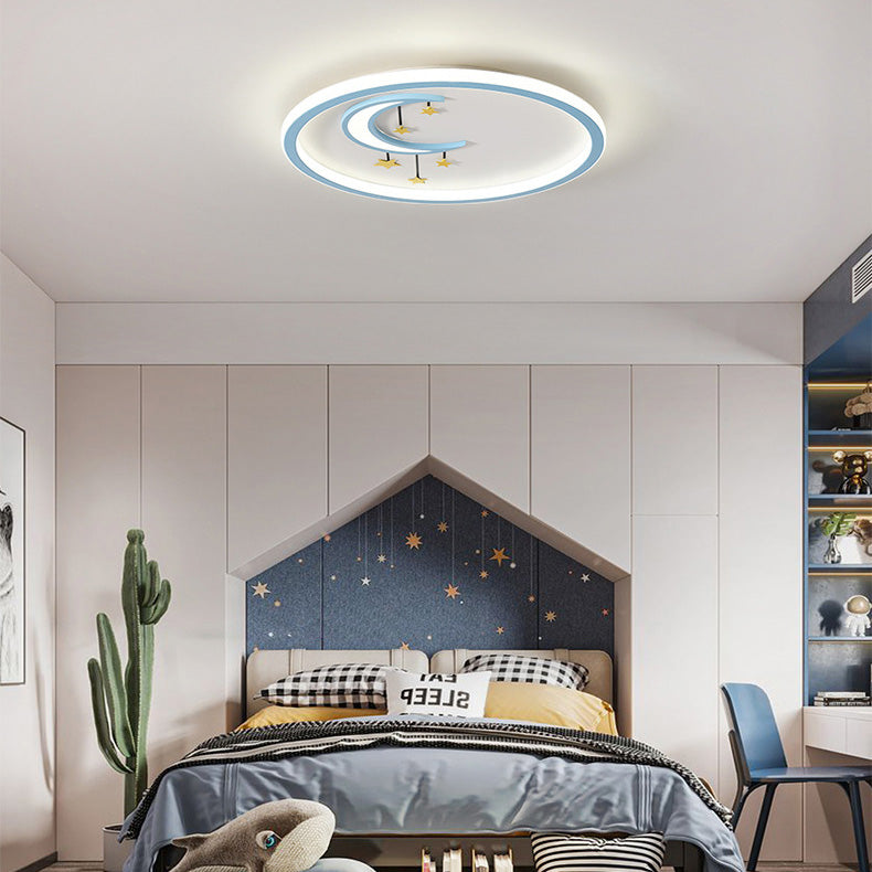 Lumendat Contemporary Creative Bee Elephant Star Kids Hardware Acrylic LED Flush Mount Ceiling Light For Bedroom Lumendat