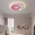 Modern Creative Cartoon Rocket Round LED Kids Flush Mount Ceiling Light