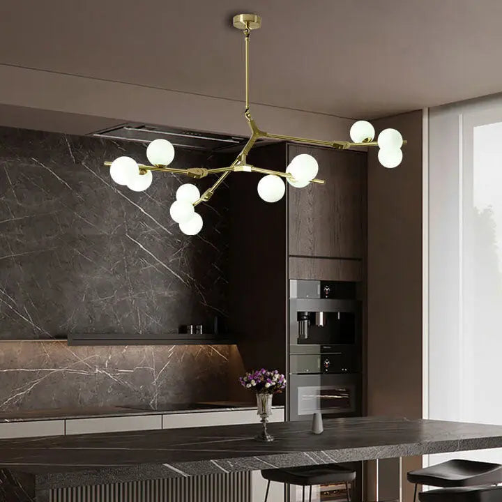 Modern Creative Magic Bean Branch Glass 12/18/24 Light Chandelier modern luxury lighting fixture