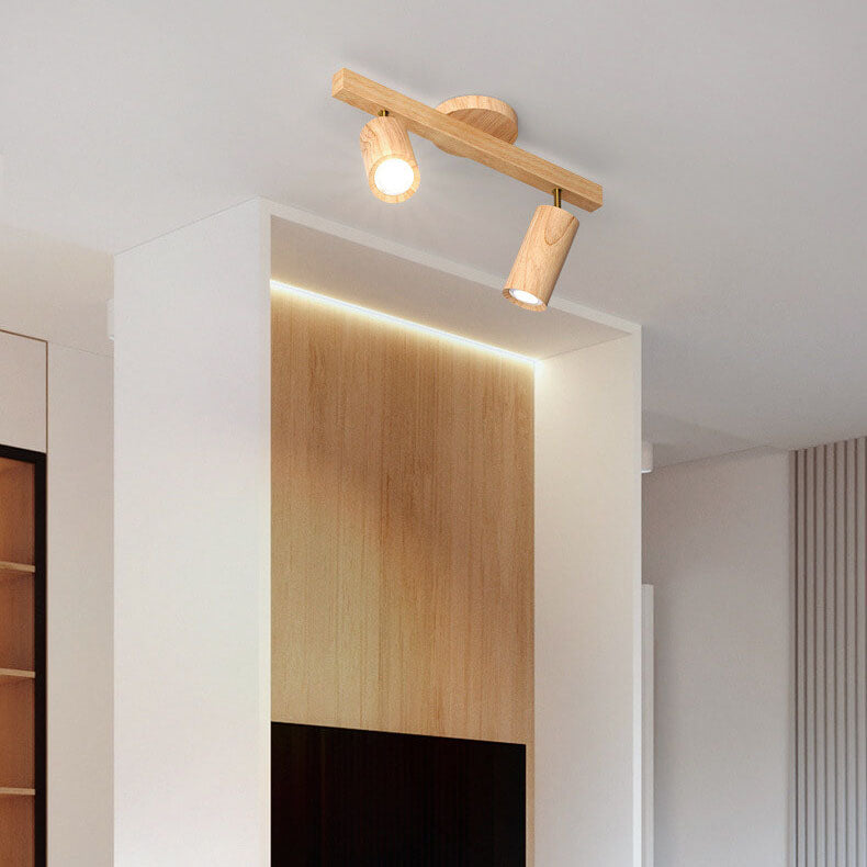 Simple Log Spotlight Track LED Semi-Flush Mount Ceiling Light Lumendat