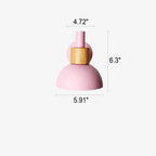 Modern Classic Macaron Solid Color Wood Iron 1-Light Wall Sconce Lamp Lumendat