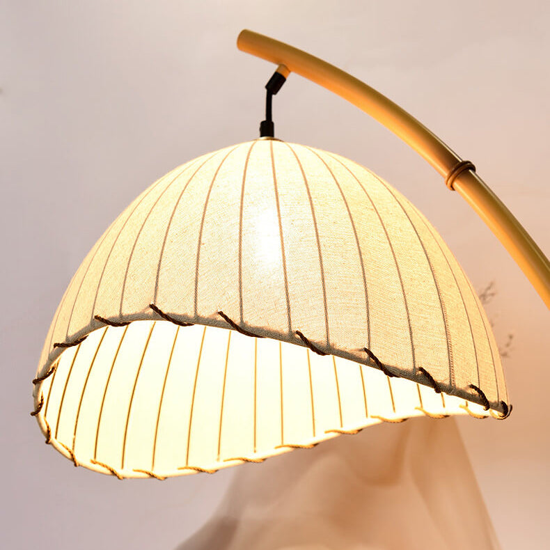 Retro Zen Simulation Bamboo Pole 1-Light Standing Floor Lamp Lumendat