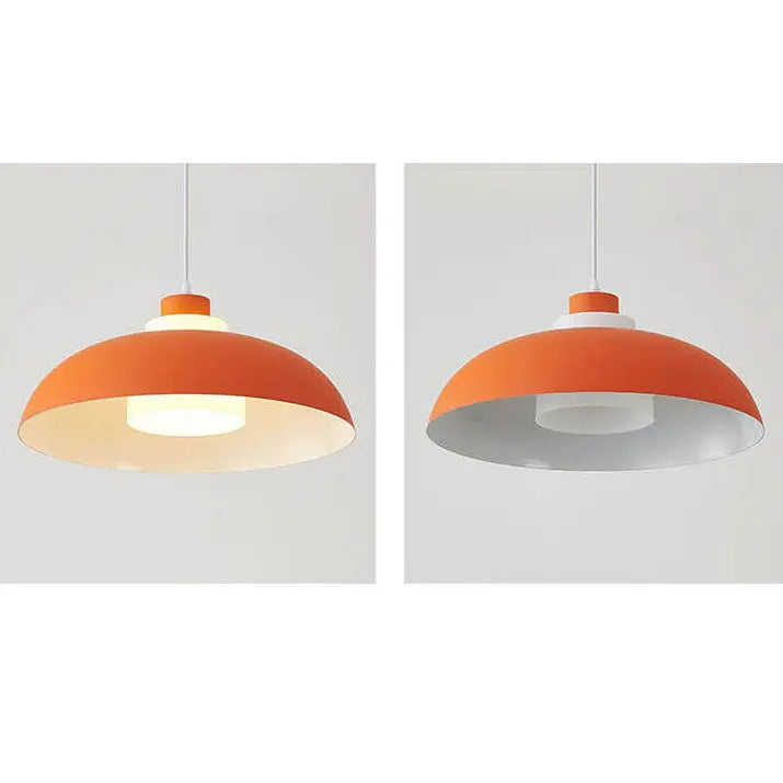Modern Solid Color Macaron Acrylic Aluminum 1-light Pendant Light BulbSquare
