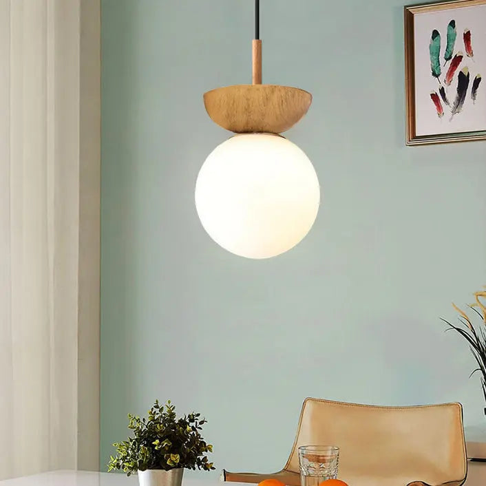 Modern Minimalist Glass Iron Orb 1-light Semi-flush Mount Light/pendant Light for Living Room Lumendat