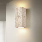 Retro Wabi-sabi Square Column Hand Sculpted LED Wall Sconce Lamp