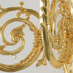 European Modern Luxury Candelabra Carved Zinc Alloy Fabric 2-Light Wall Sconce Lamp Lumendat