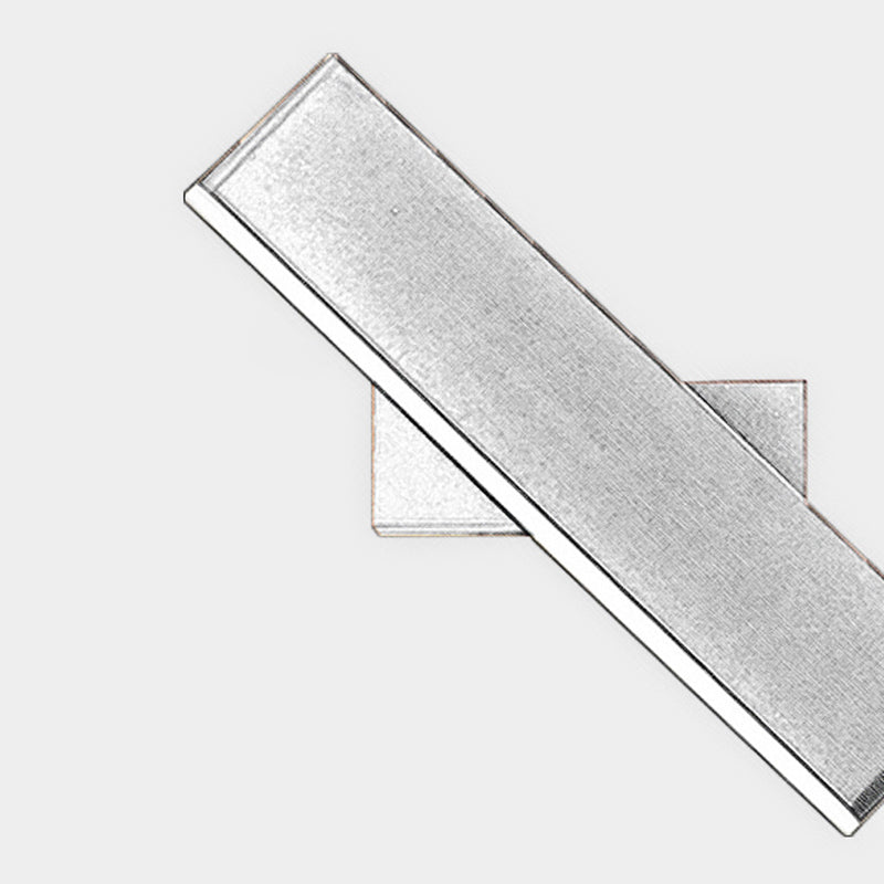 Modern Minimalist Rectangular Bar Aluminum Acrylic Rotatable LED Wall Sconce Lamp For Living Room Lumendat