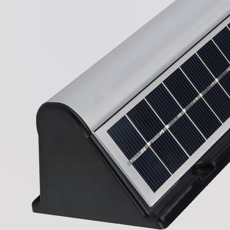 Modern Solar Waterproof Acrylic Long Strip LED Outdoor Wall Sconce Lamp Lumendat
