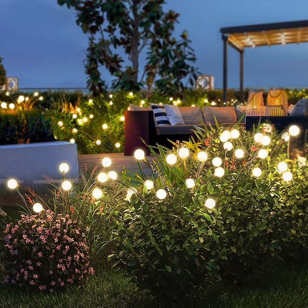 Modern Decorative Solar Firefly Waterproof ABS LED Lawn Insert Ground Outdoor Landscape Lighting Lumendat