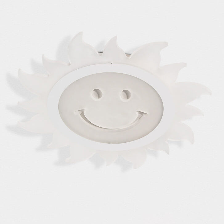 Creative Cartoon Smiley Sun LED Flush Mount Ceiling Light Lumendat