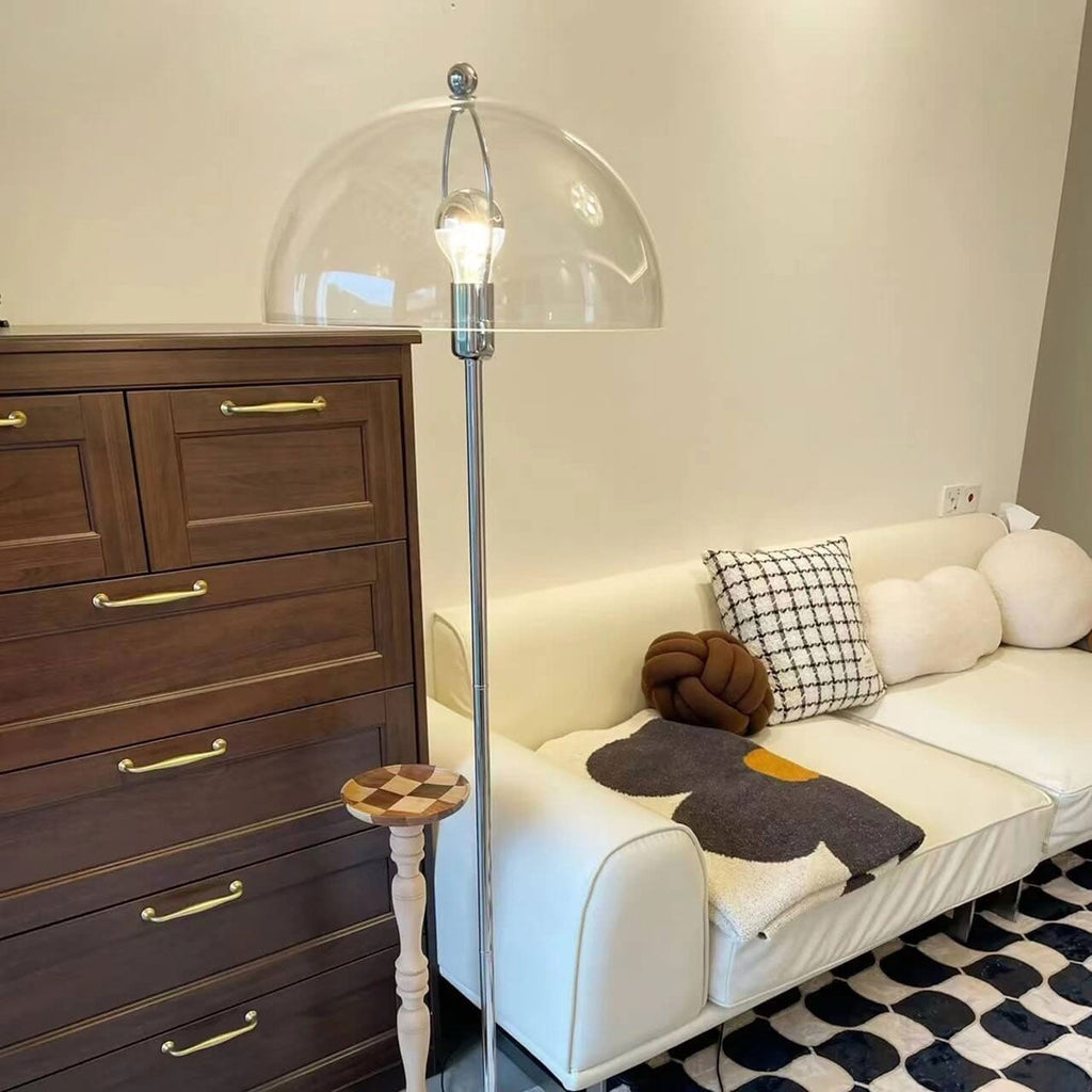 Creative Retro Acrylic Mushroom Design 1-Light Standing Floor Lamp Lumendat