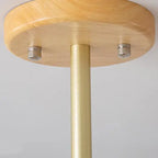 Nordic Vintage Wooden Glass Dome Shade 3/5 Light Chandelier Lumendat
