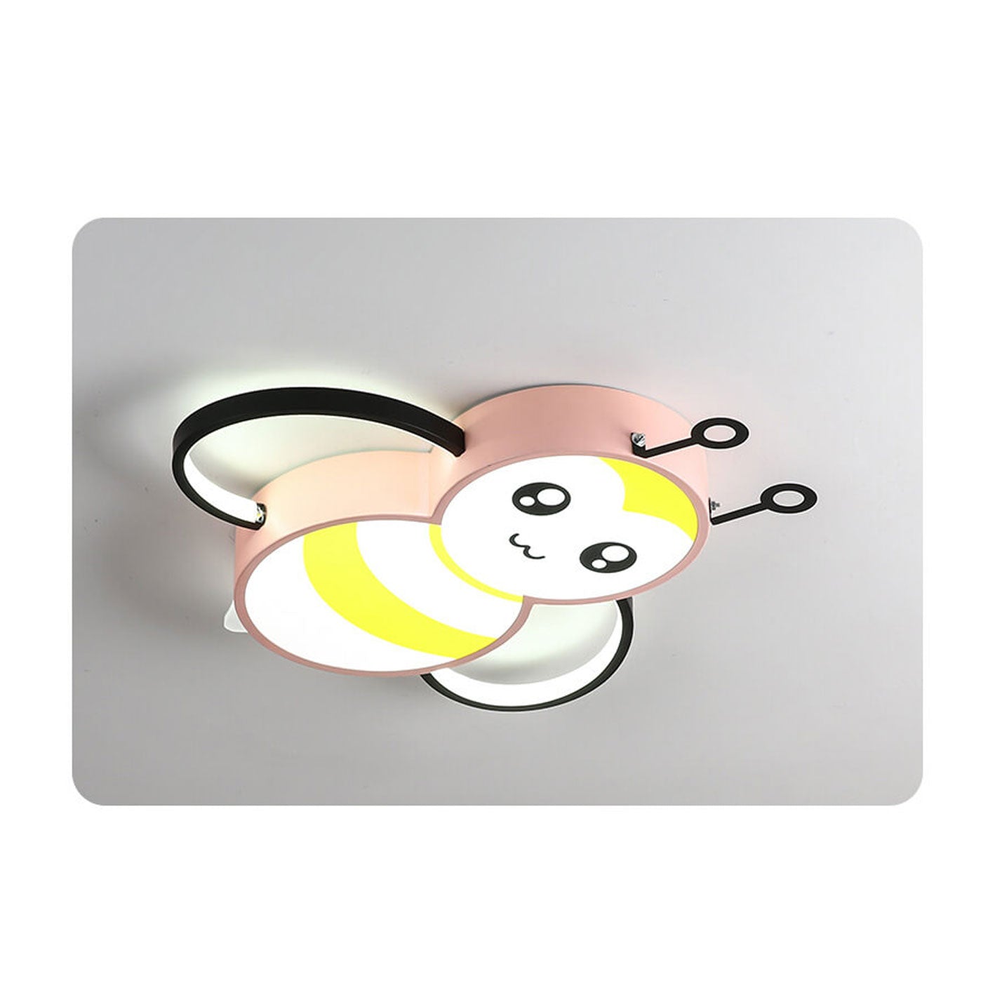 Lumendat Nordic Childlike Cartoon Bee Design LED Flush Mount Light Lumendat