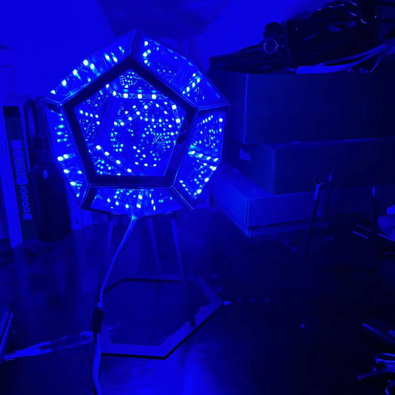 Infinity Dodecahedron LED Night Light Art Table Lamp Lumendat