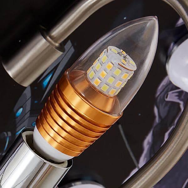 Lumendat Cartoon Creative Astronaut LED Kids Flush Mount Ceiling Light Lumendat