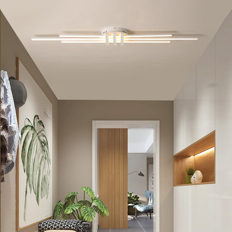 Modern Minimalist Long LED Flush Mount Lighting Lumendat