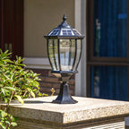 Outdoor Solar Waterproof Aluminum Glass 1-Light Lawn Landscape Light Lumendat