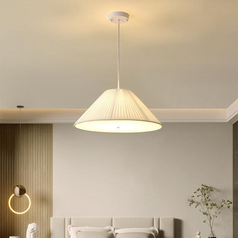 Contemporary Scandinavian Round Iron Acrylic Fabric 4/5 Light Pendant Light for Living Room BulbSquare