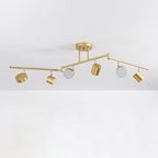 Modern Creative Rotating Track Spotlight LED Semi-Flush Mount Ceiling Light Lumendat
