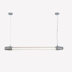 Contemporary Industrial Strip Aluminum Acrylic LED Island Light Chandelier for Dining Room Lumendat