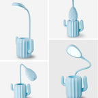 Lumendat Modern Children's Plastic Cactus Pencil Eye Protection USB LED Table Lamp Lumendat