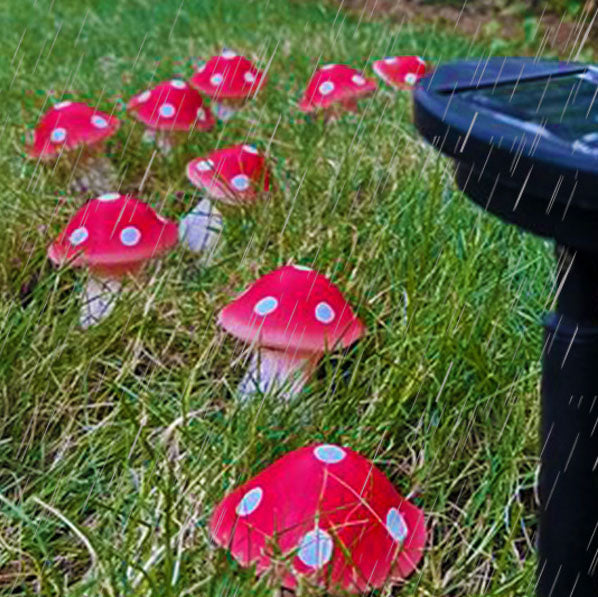 Modern Creative Mushroom Solar LED Outdoor Waterproof Garden Light String Lumendat