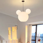Lumendat Modern Minimalist Milk White PE Mouse 3-Light Kids Chandelier Lumendat