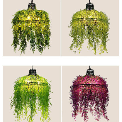 Creative Plant Vine 3-light Chandelier – Botanical Lobelia & Willow Designs