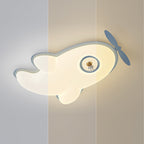 Lumendat Contemporary Nordic Kids Iron PE Plane LED Flush Mount Ceiling Light For Bedroom Lumendat