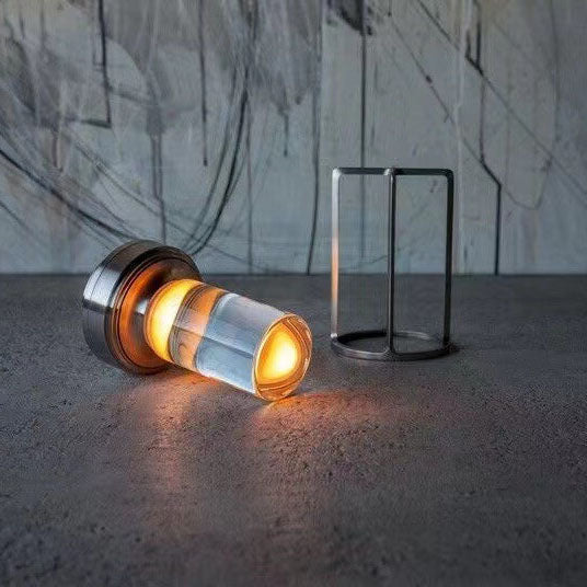 Nordic Vintage Aluminum Acrylic USB Rechargeable Night Light Table Lamp Lumendat