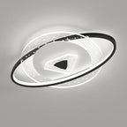 Lumendat Contemporary Creative Kids Round Circle Diamond Iron Acrylic LED Flush Mount Ceiling Light For Bedroom Lumendat