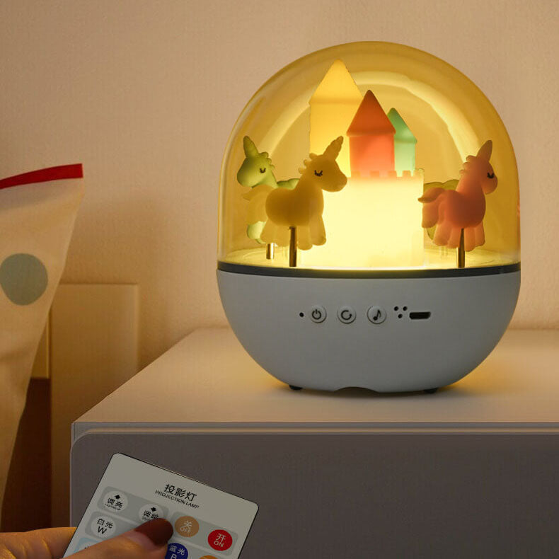 Lumendat Creative Carousel Octavo Bluetooth Kids Night Light Table Lamp Lumendat