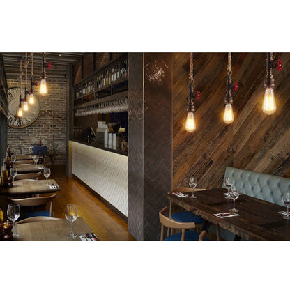 Modern Vintage Industrial Twine Iron 1-light Pendant Light