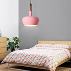 Nordic Macaron Aluminum Dome Bottle 1-light Pendant Light BulbSquare