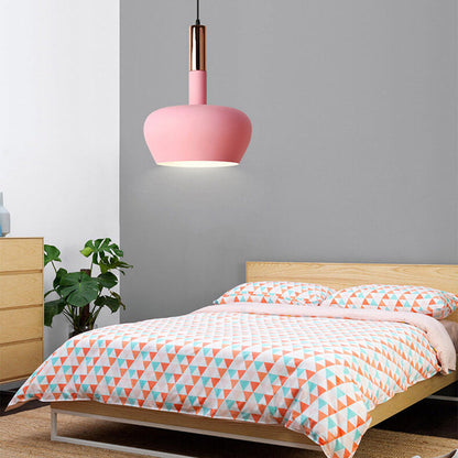 Nordic Macaron Aluminum Dome Bottle 1-light Pendant Light