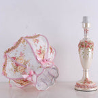 European Romantic Fabric Tassel 1-Light Table Lamp Lumendat