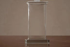 Modern Fabric Lampshade Crystal Base 1-Light Table Lamp Lumendat