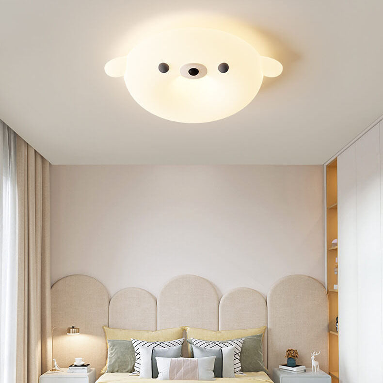 Lumendat Adorable Cream Style Cartoon Seal LED Kids Flush Mount Ceiling Light Lumendat