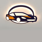 Lumendat Contemporary Creative Iron Acrylic Cartoon Sports Car LED Kids Flush Mount Ceiling Light For Bedroom Lumendat