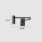 Nordic Luxury Copper Rotatable Eye Protection Reading LED Wall Sconce Lamp
