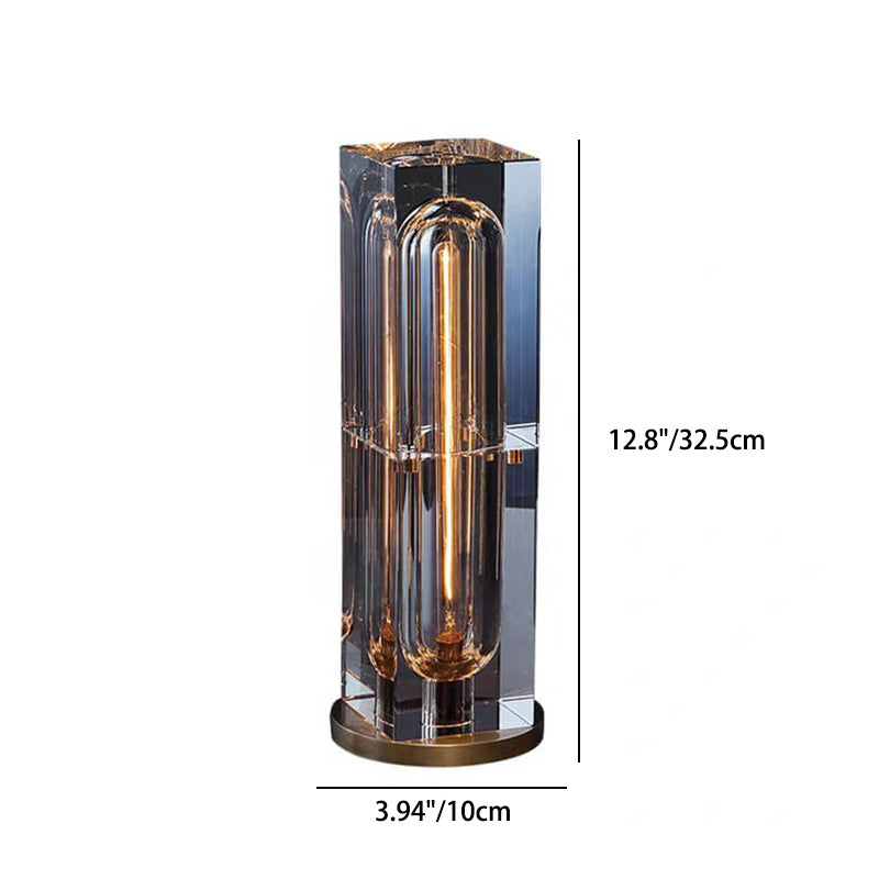Modern Crystal Stereo Geometric Design 1-Light Table Lamp Lumendat