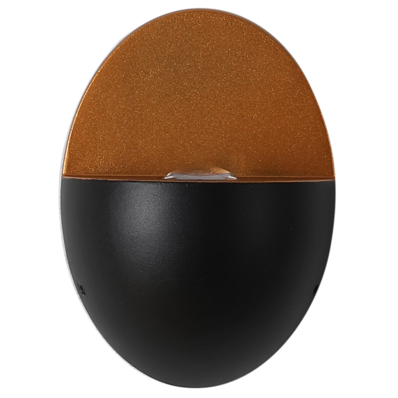 Modern Minimalist Oval Shape Aluminum Outdoor Waterproof LED Wall Sconce Lamp for Outdoor Patio Lumendat