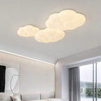 Contemporary Scandinavian Iron PE Cloud Shade LED Flush Mount Ceiling Light For Bedroom Lumendat