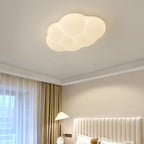 Contemporary Scandinavian Iron PE Cloud Shade LED Flush Mount Ceiling Light For Bedroom Lumendat